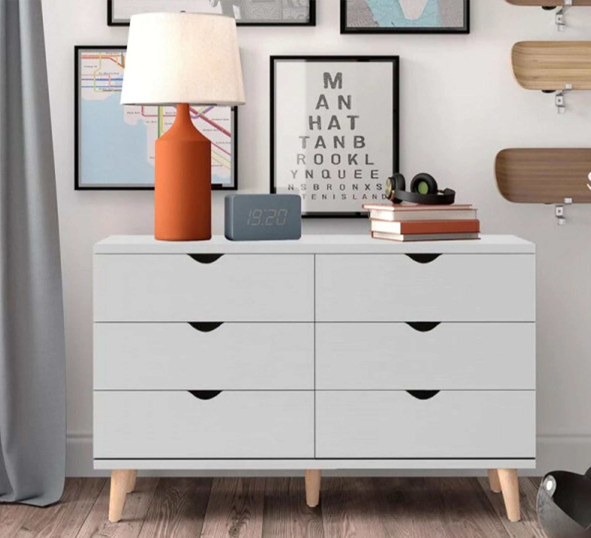 6-drawer-chest-of-drawers-furniture-vitrine-furniture-156003.jpg وحده ادراج 100X90 سم - الصورة 1