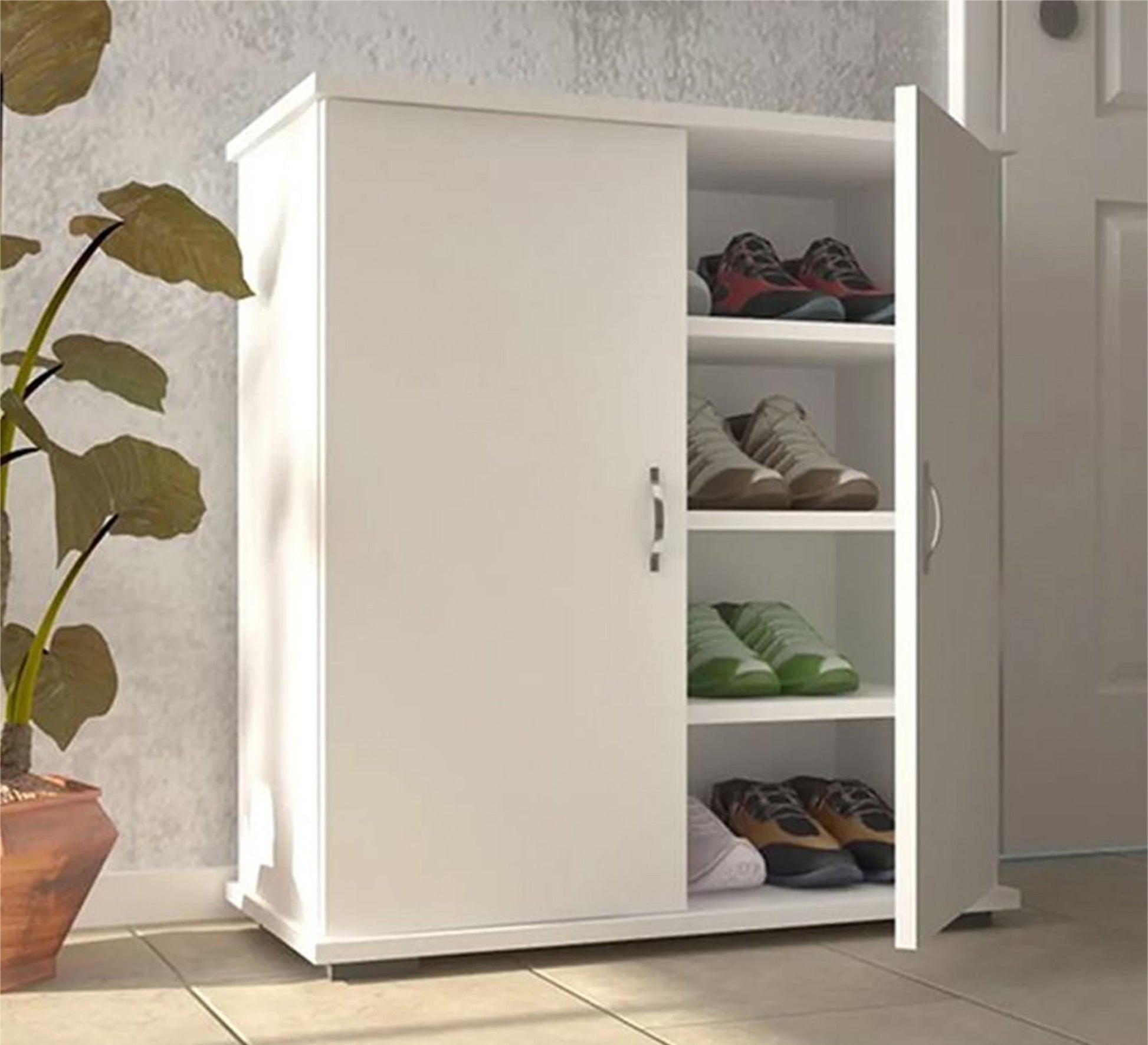 white-shoe-racks-with-two-doors-furniture-vitrine-furniture-431829.jpg جزامه 35X90 سم - الصورة 1